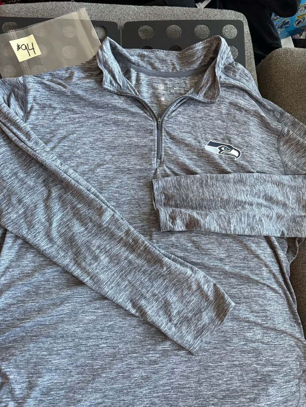 Nike Seattle Seahawks NFL Team Apparel Dri-Fit 3XL Grey Pullover